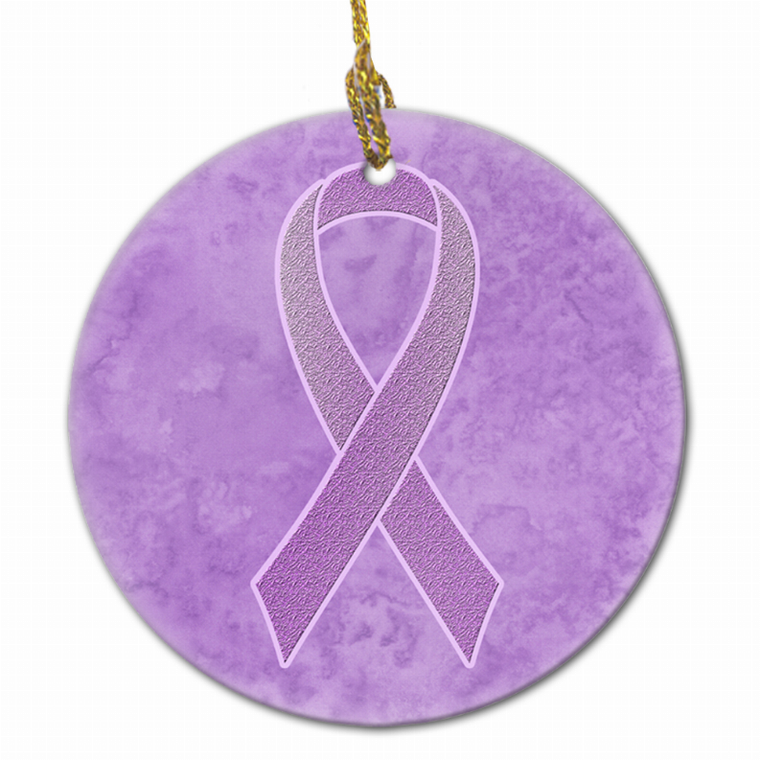 Cancer Awareness Ribbon Ornament - 615872856107