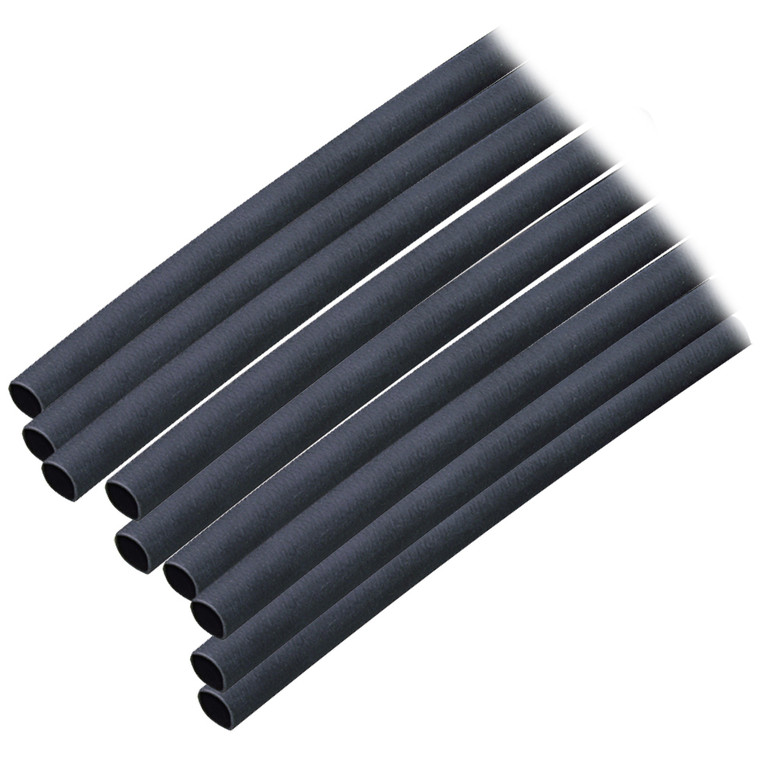 Ancor Adhesive Lined Heat Shrink Tubing (ALT) - 3/16" x 12" - 10-Pack - Black - 091887301182