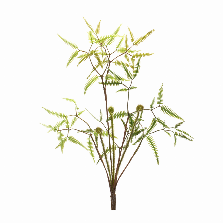 Mini Fern Bush (Set of 6) 19"H Plastic - 746427853583