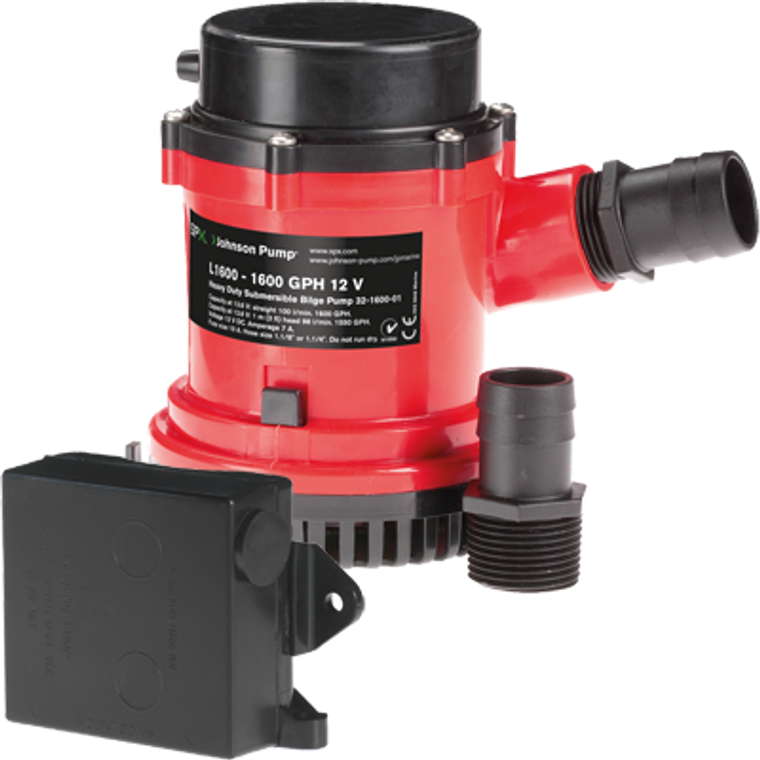 HD Bilge Pump 1600 GPH with Ultima Switch 12V - 729321916493
