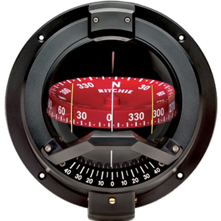 Ritchie BN-202 Navigator Compass - Bulkhead Mount - Black - 010342150301