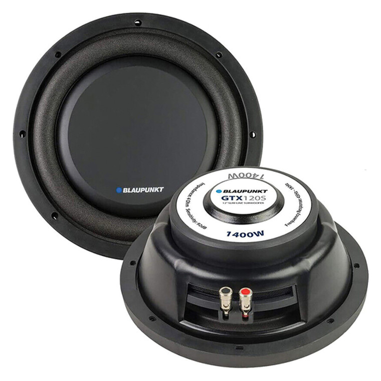 Slim Line Single-Voice-Coil 4-Ohm Subwoofer (GTX120S 12-In., 1,400 Watts Max) - 0815592026976