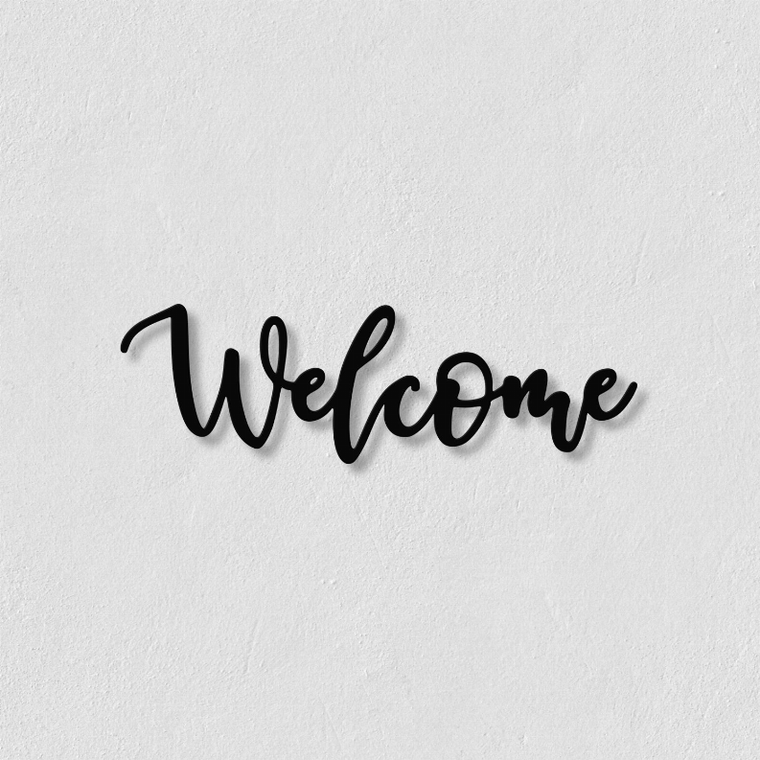 Welcome Metal Wall Art - 726667296746