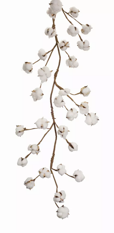 Cotton Garland  (Set of 2) 5.5'L Polyester - 746427694223