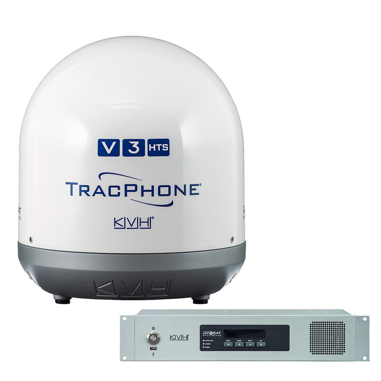 KVH TracPhone® V3-HTS Ku-Band 14.5" mini-VSAT - 028327013572