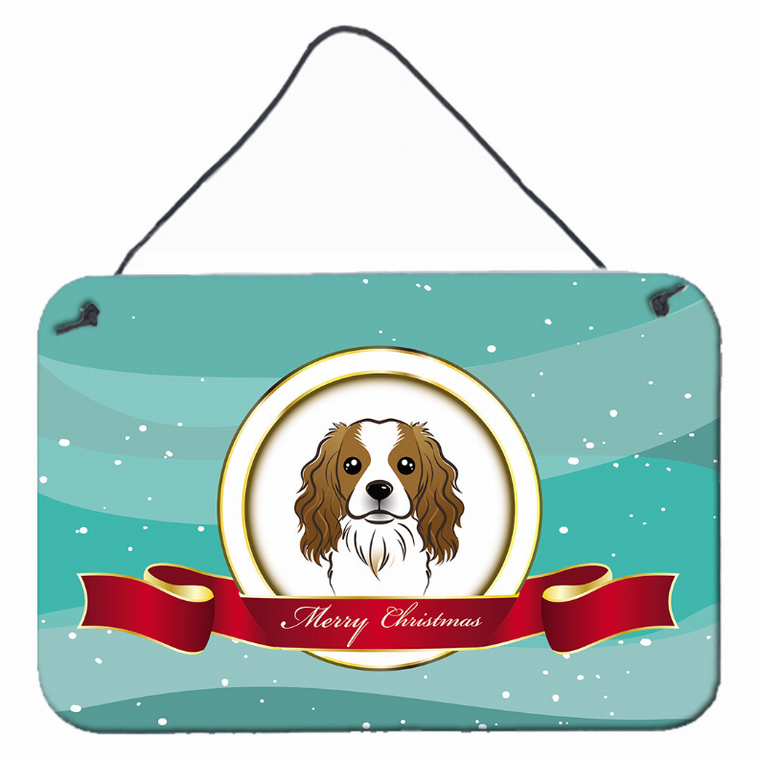 Merry Christmas Design with Dog Art Wall or Door Hanging Prints - 638508099525