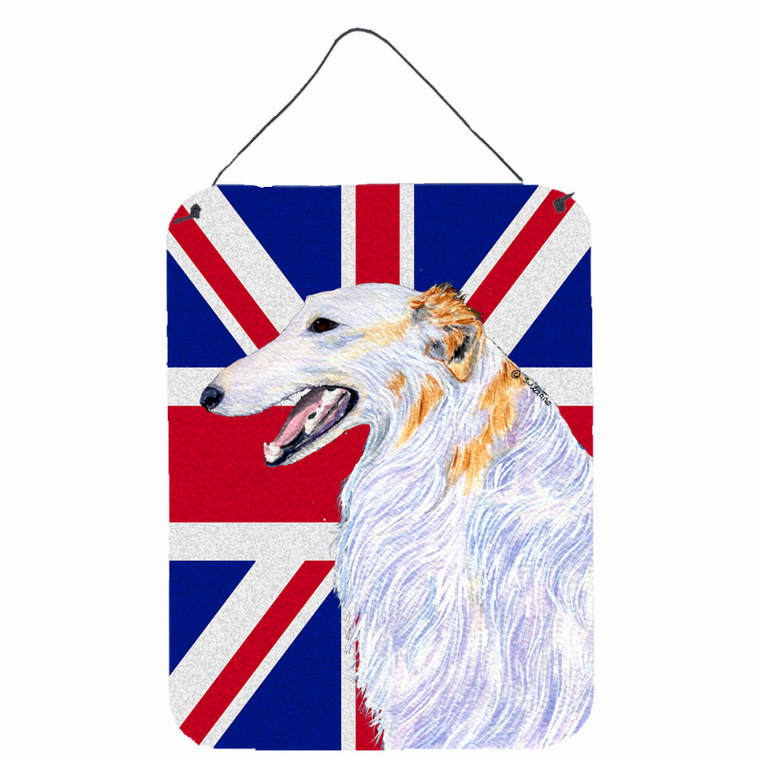 Dog Art with English Union Jack British Flag Wall or Door Hanging Prints - 615872833443