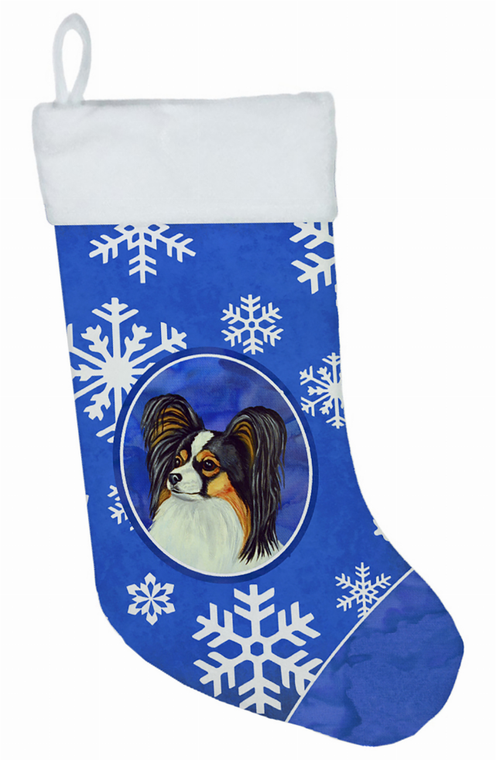 Dog and Winter Snowflakes Christmas Stocking - 705332017817