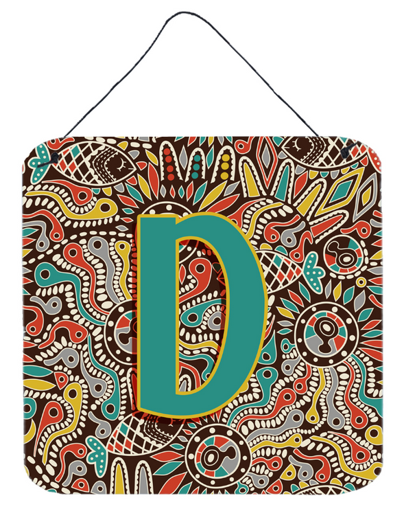 Retro Tribal Alphabet Initial Wall or Door Hanging Prints - 615872986385