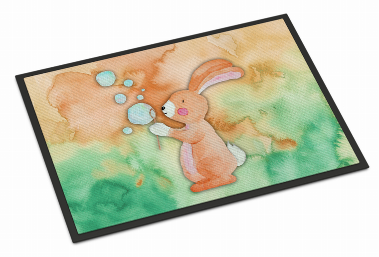 Animal Bathing Watercolor Art Indoor or Outdoor Mat - 638508836571