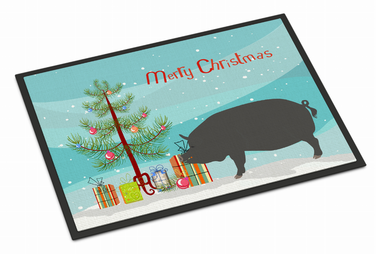 Pig Art Christmas Indoor or Outdoor Mat - 652259118106