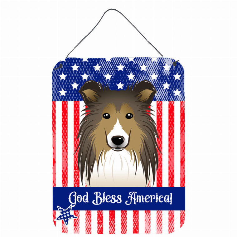 American Flag Design with Dog Wall or Door Hanging Prints - 638508213297