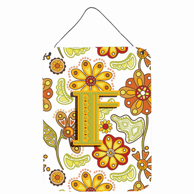 Monogram Letter Floral Wall or Door Hanging Prints - 638508027931