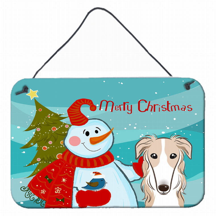 Snowman with Dog Art Wall or Door Hanging Prints - 638508132437
