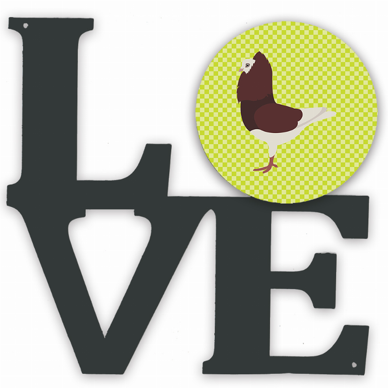 Bird Profile Artwork Metal LOVE Wall Decor - 194030200018