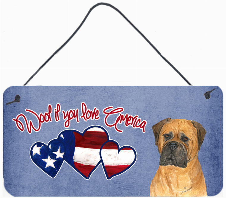 Woof if you love America Dog Art Wall or Door Hanging Prints - 615872937554