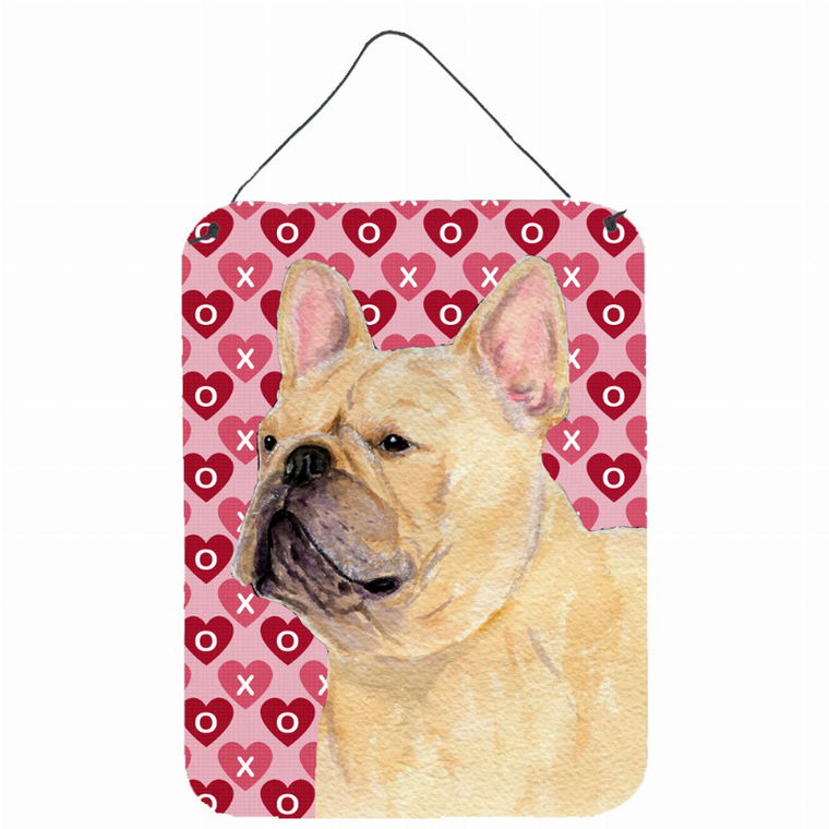 Hearts Love and Valentine's Day Design with Dog Wall or Door Hanging Prints - 615872619856