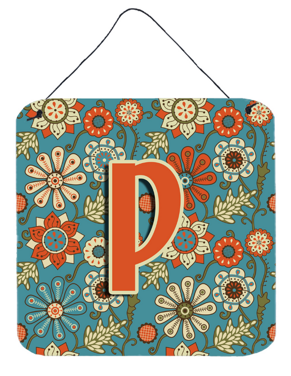 Flowers Initial Wall or Door Hanging Prints - 615872986248