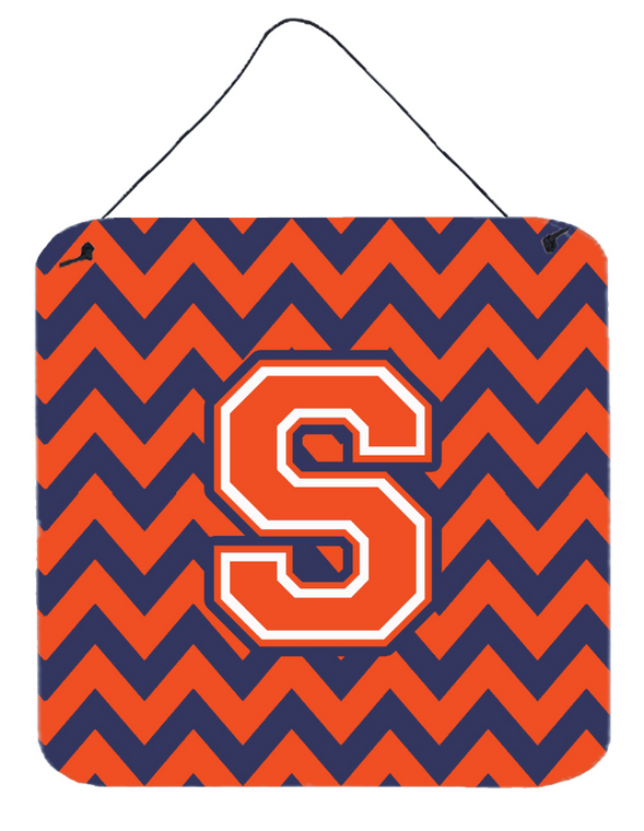 Monogram Letter Chevron Wall or Door Hanging Prints - 638508294784