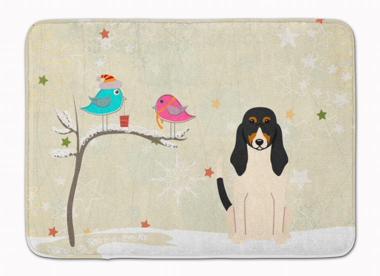 Christmas Presents Between Friends Dog Art Machine Washable Memory Foam Mat - 638508639189