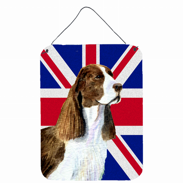 Dog Art with English Union Jack British Flag Wall or Door Hanging Prints - 615872833825