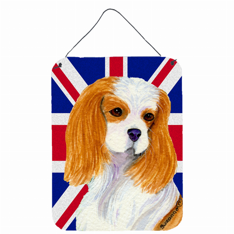 Dog Art with English Union Jack British Flag Wall or Door Hanging Prints - 615872833962