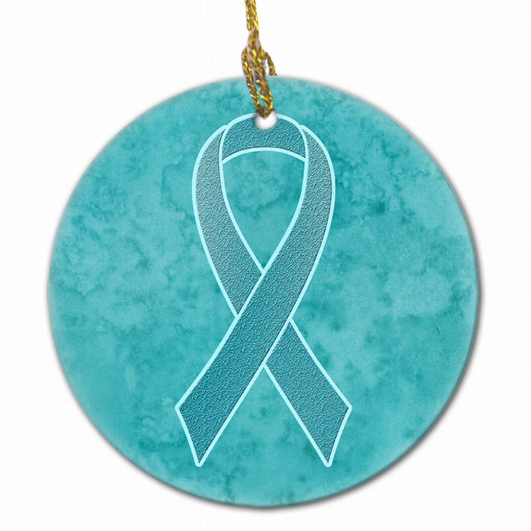 Cancer Awareness Ribbon Ornament - 615872856114