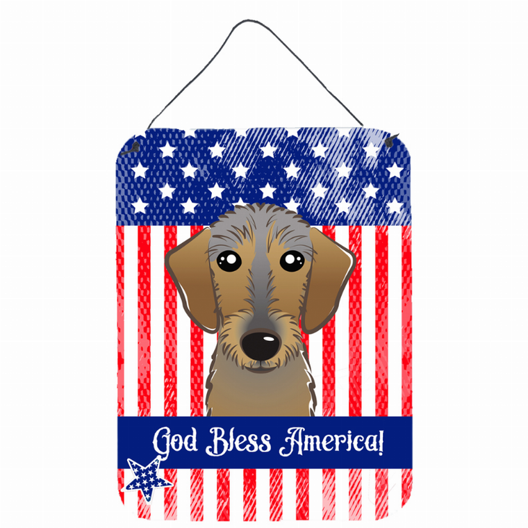 American Flag Design with Dog Wall or Door Hanging Prints - 638508213211