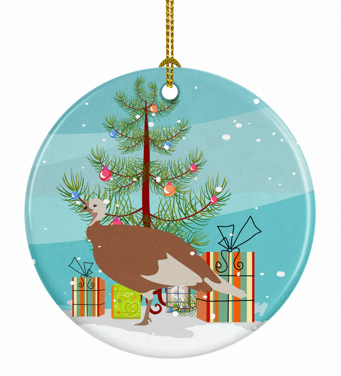 Turkey Christmas Ceramic Ornament - 652259330959