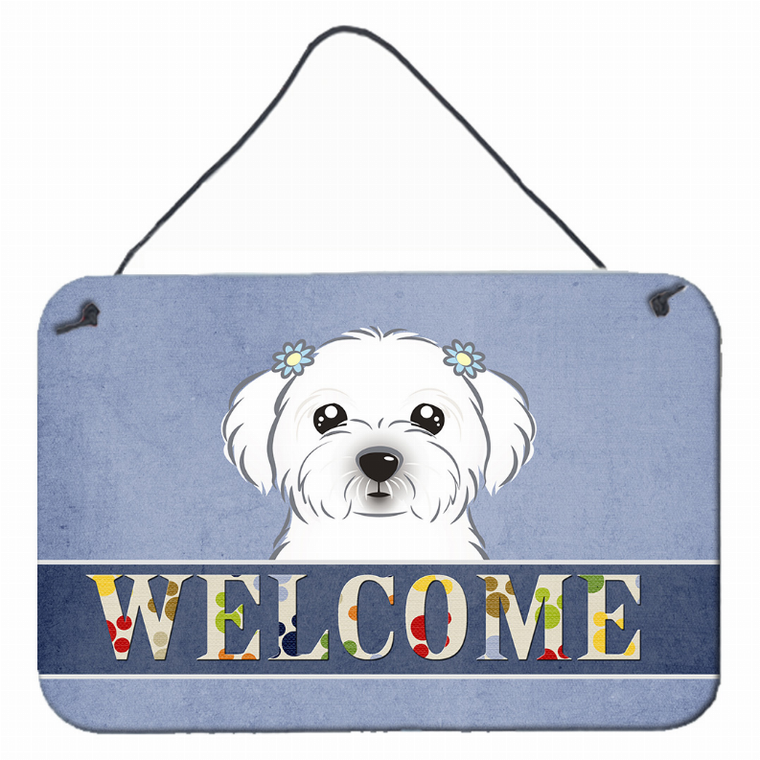 Welcome Design with Dog Wall or Door Hanging Prints - 638508000613