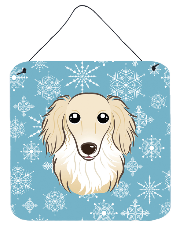 Snowflake Design with Dog Art Wall or Door Hanging Prints - 638508109323