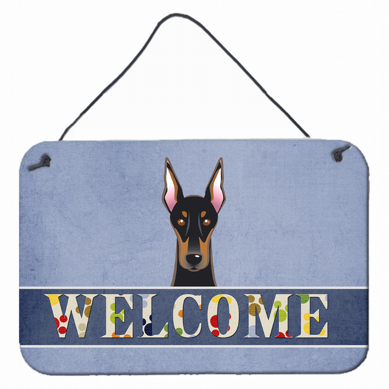 Welcome Design with Dog Wall or Door Hanging Prints - 638508000989