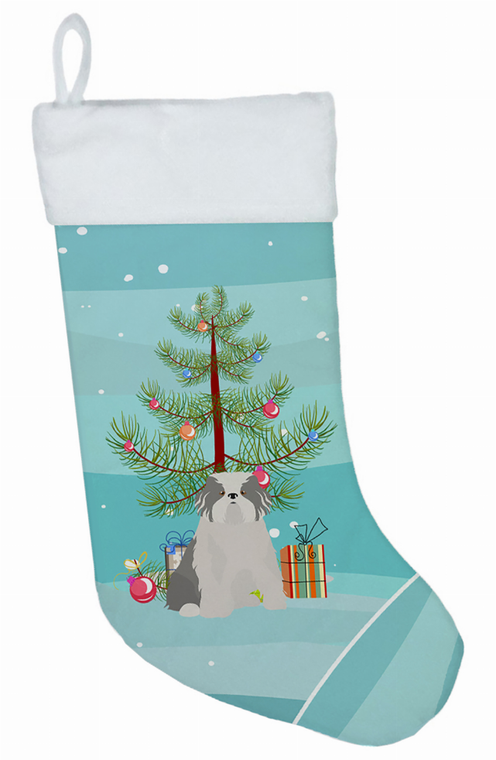 Christmas Tree and Dog on Christmas Stocking - 194030055441