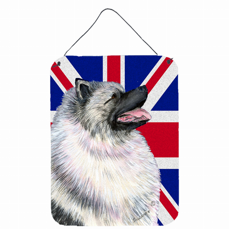Dog Art with English Union Jack British Flag Wall or Door Hanging Prints - 615872833573