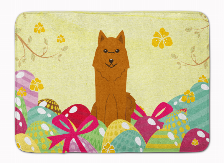 Easter Eggs Dog Art Machine Washable Memory Foam Mat - 638508784452