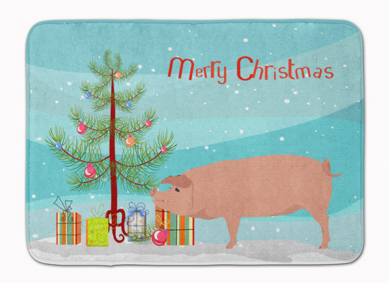 Pig Christmas Machine Washable Memory Foam Mat - 652259132010