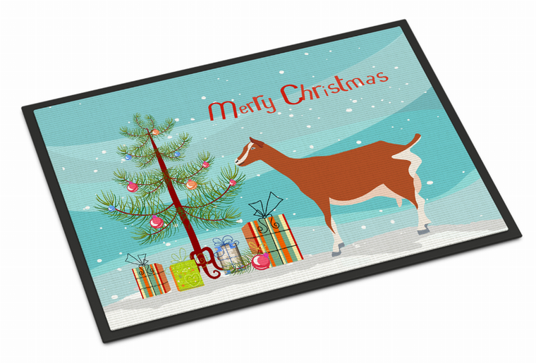 Goat Art Christmas Indoor or Outdoor Mat - 652259117581