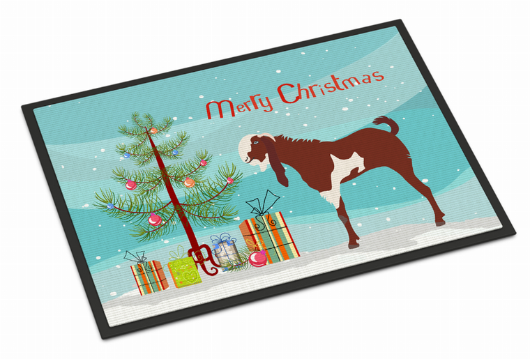 Goat Art Christmas Indoor or Outdoor Mat - 652259117673