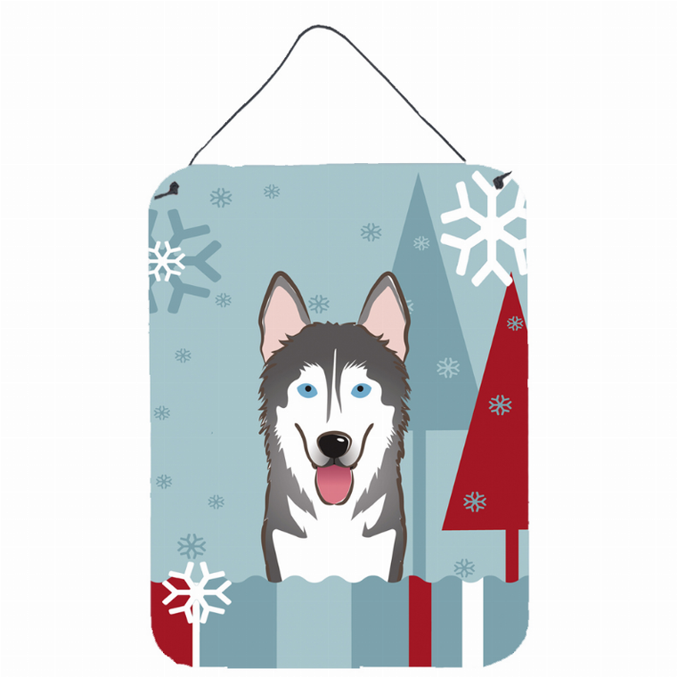 Winter Holiday Design with Dog Art Wall or Door Hanging Prints - 638508123039