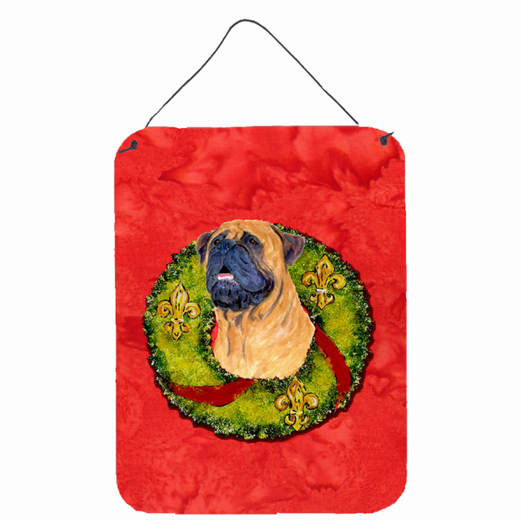 Christmas Wreath Design with Dog Wall or Door Hanging Prints - 615872609185