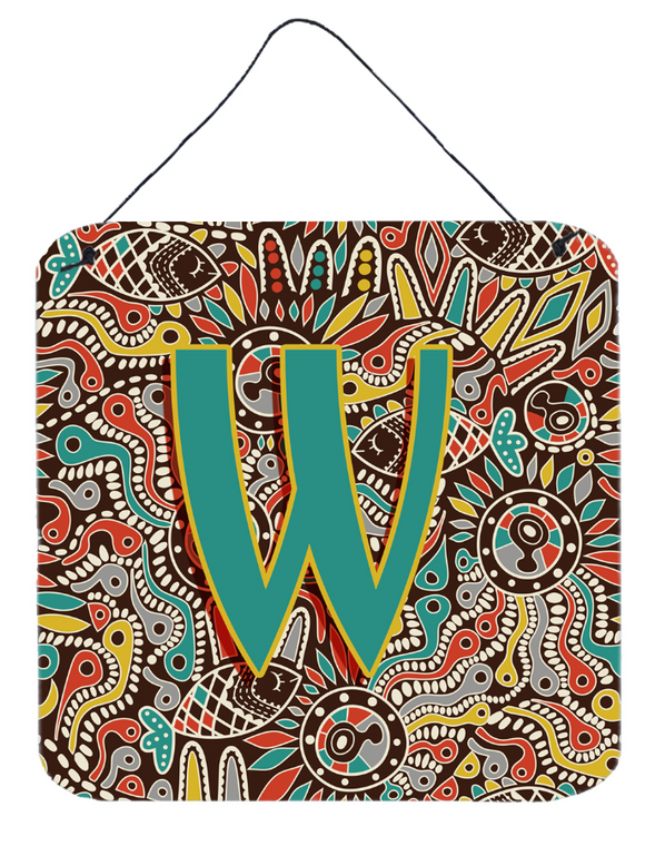 Retro Tribal Alphabet Initial Wall or Door Hanging Prints - 615872986576