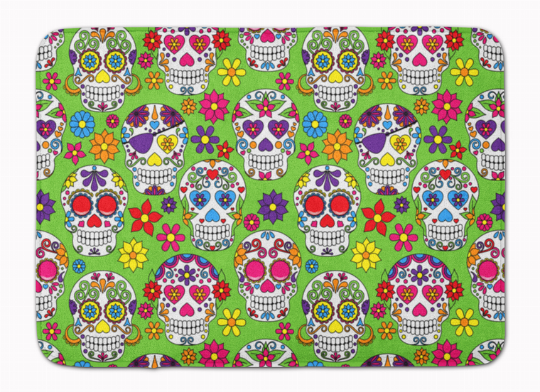 Day of the Dead Machine Washable Memory Foam Mat - 638508643247