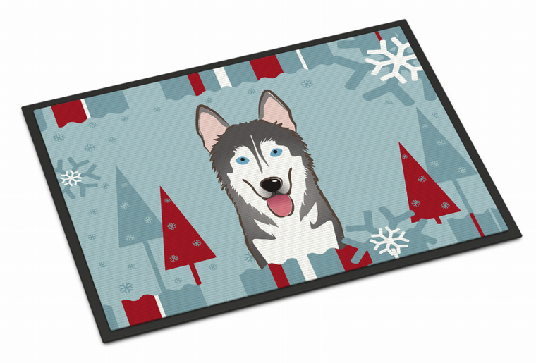Winter Holiday Dog Art Indoor or Outdoor Mat - 638508112491