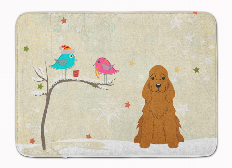 Christmas Presents Between Friends Dog Art Machine Washable Memory Foam Mat - 638508639691