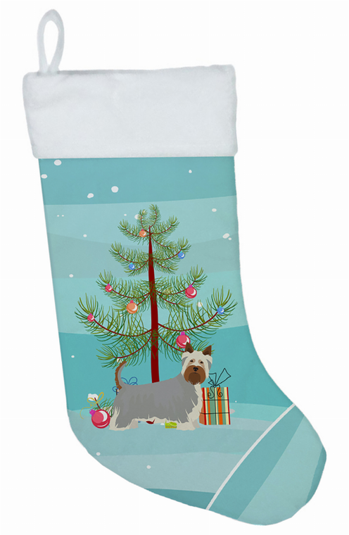 Christmas Tree and Dog on Christmas Stocking - 194030054833