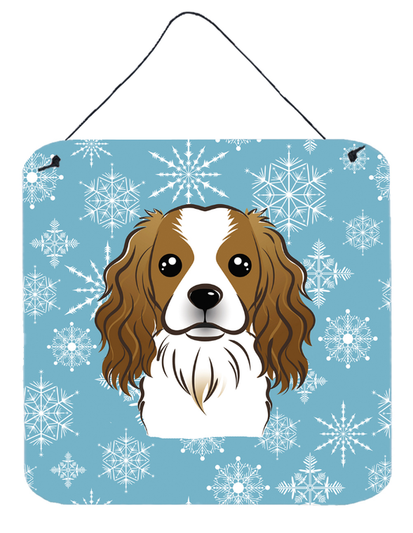 Snowflake Design with Dog Art Wall or Door Hanging Prints - 638508109446