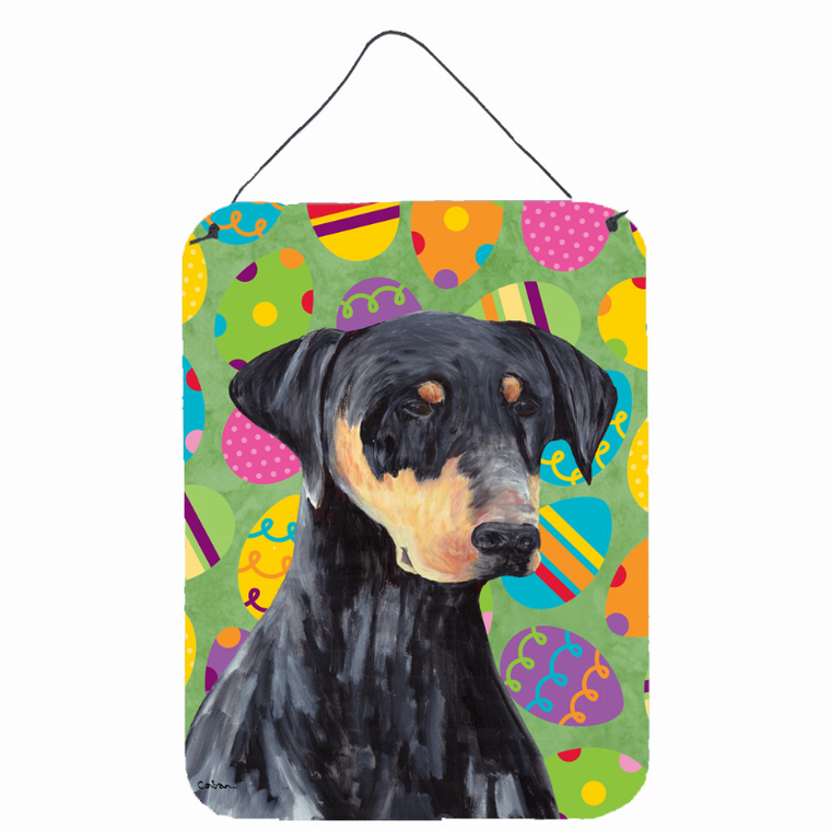 Easter Eggtravaganza Design with Dog Wall or Door Hanging Prints - 617375992269