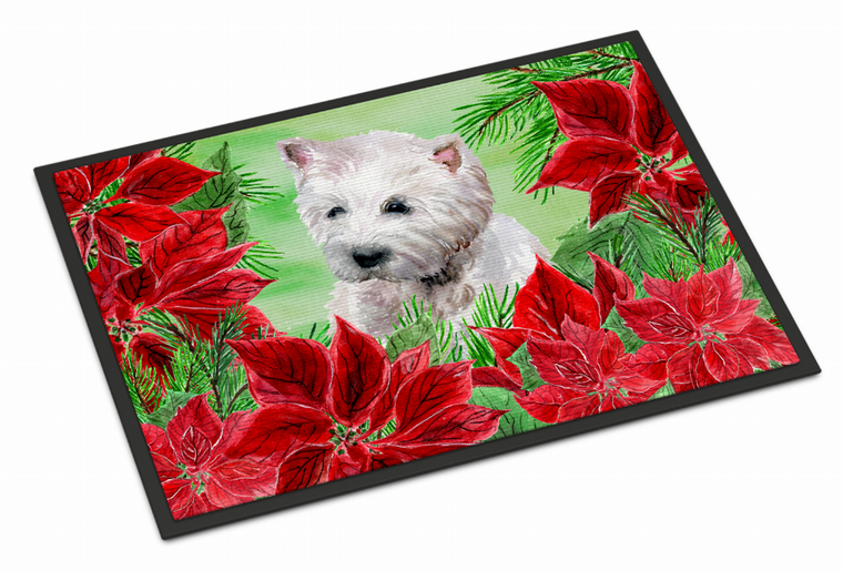 Poinsettas Dog Artwork Mat - 652259189113