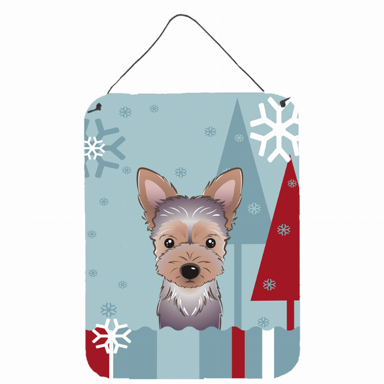 Winter Holiday Design with Dog Art Wall or Door Hanging Prints - 638508123176