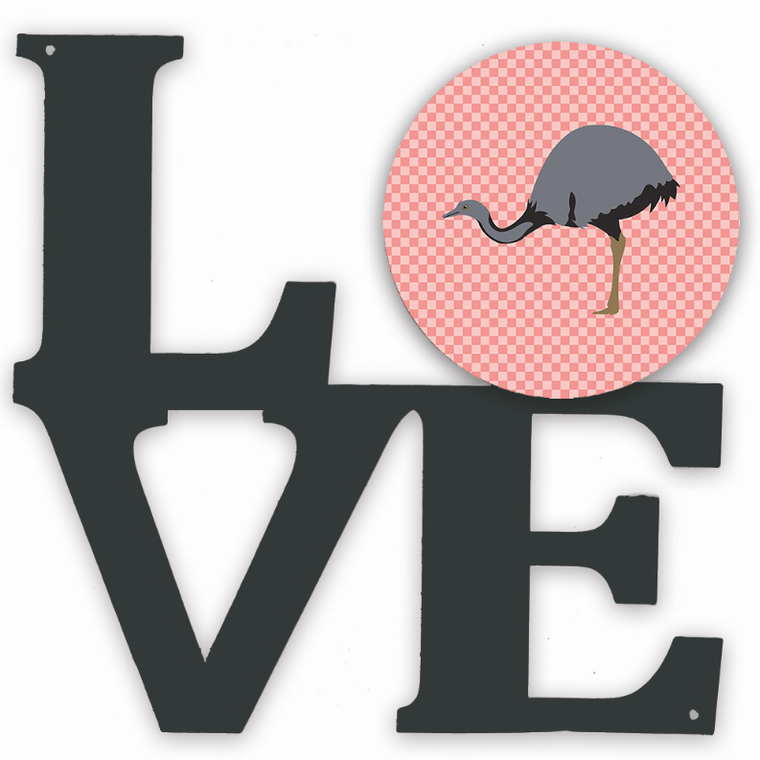 Bird Profile Artwork Metal LOVE Wall Decor - 194030201503
